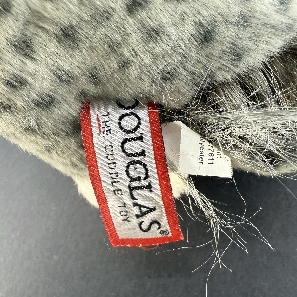 Douglas Cuddle Toy Crescent Silver Owl 11" Inch Plush - Picture 4 of 12